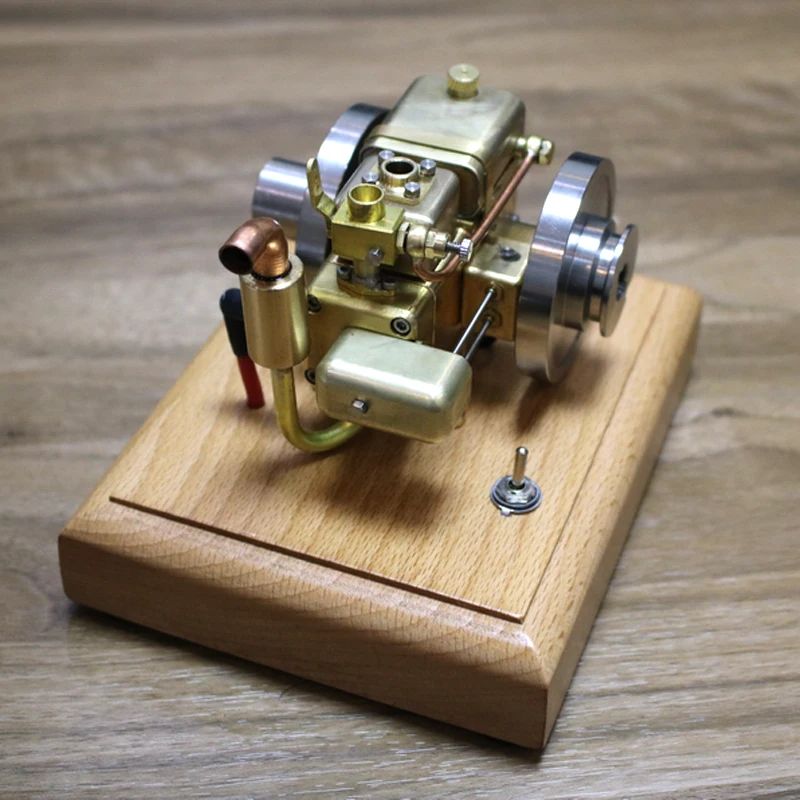 Engine Model Brass Stainless Steel 1.6CC 1.5V Water Cooling for Scientific and Technological Experimental Toys