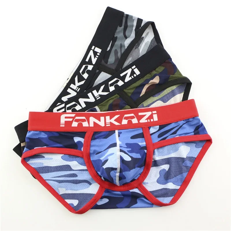 3PCS Male Underwear Sexy Men's Boxer Shorts  Underwear Men Boxer Men Gift  Camouflage Mens Boxers Sexy Gay Underpants