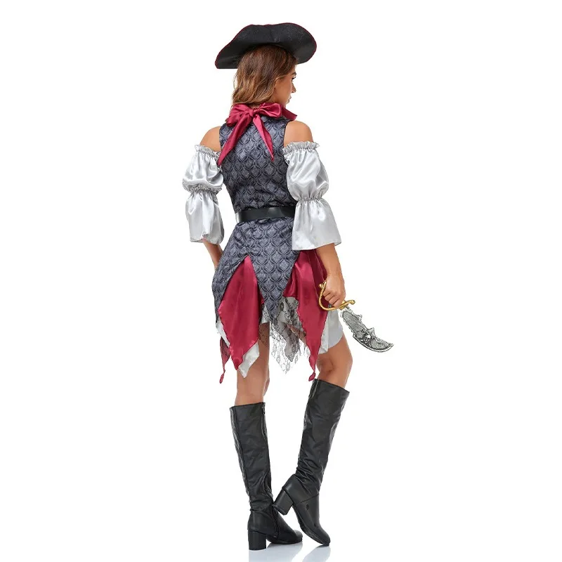 

Adult Caribbean Pirate Costume loween Dance Par Performance Outfit Women's Role-plang Clothing Stage Performance Costume