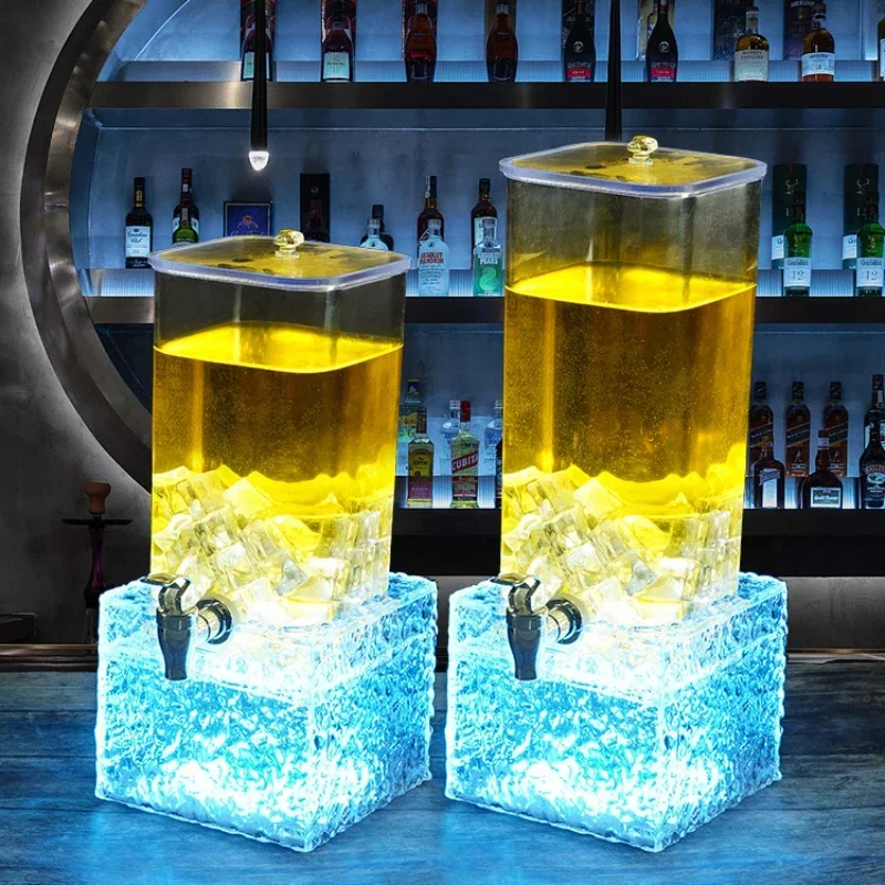 Customized Light-Emitting Wine Monitor Beer Barrel Ktv Dedicated Liter 2 Liter Beer Barrel Coke Barrel