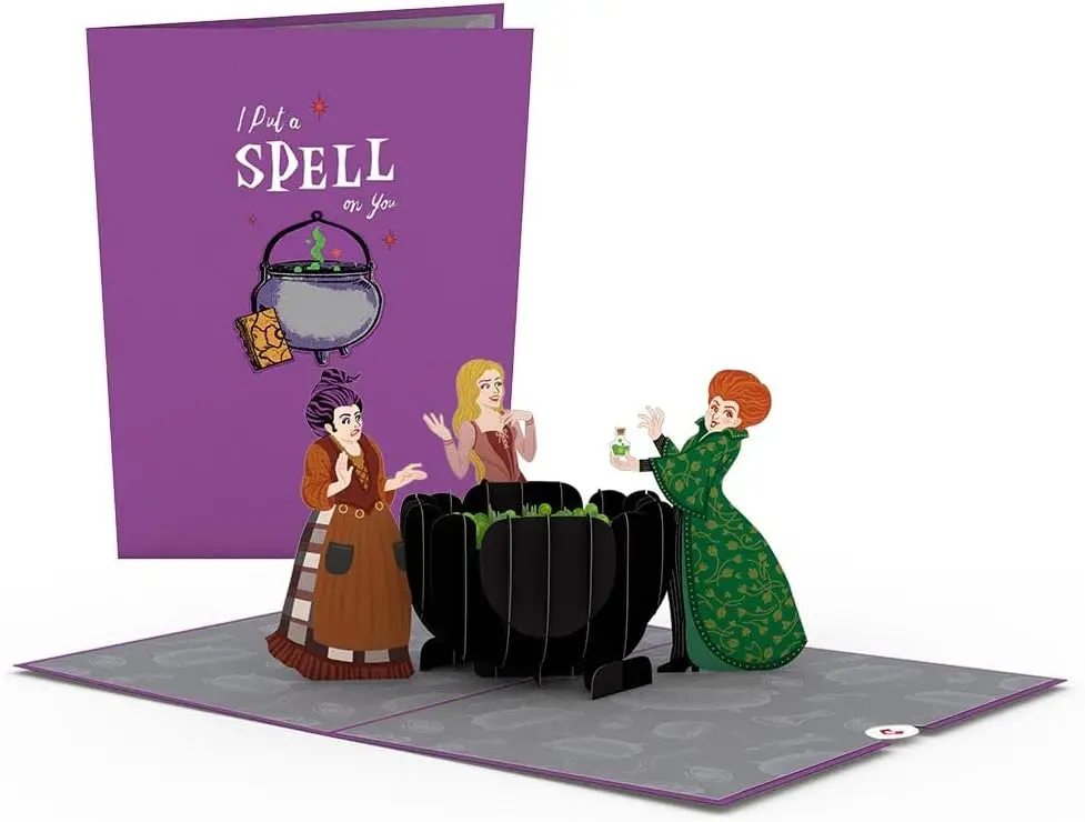 

Everyday Pop-Up Card for Her and Him- 3D Disney Greeting Cards for Boys, Girls, Men, Women - I Put a Spell on You - 5' x 7' Hocu