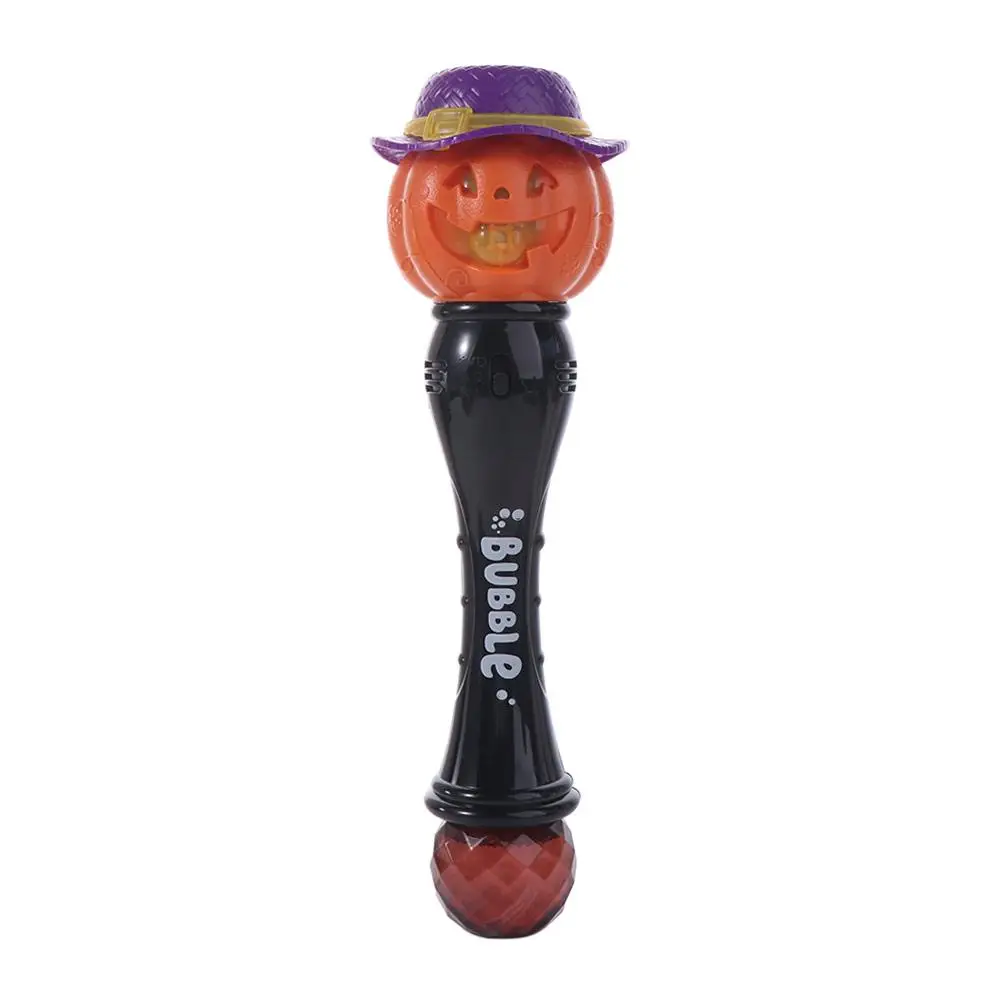 

Creative Pumpkin Bubble Machine Light Up Halloween Soap Water Launcher Bubble Wand Handheld Bubble Blowing Toys