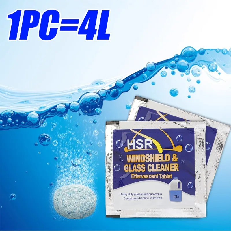 Car Windshield Glass Concentrated Washer Tablets Car Effervescent Washer Fluid Wiper Glass Solid Cleaning Tablets for Car Window