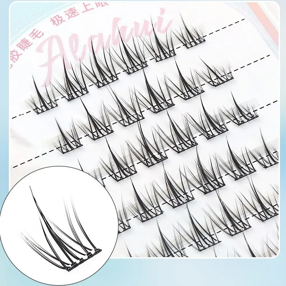 Segmented Lash Extension Self Adhesive Eyelash Fluffy Curling Lash Grafting Glue-Free Eyelash Daily Use Cosmetics Sweet Lash