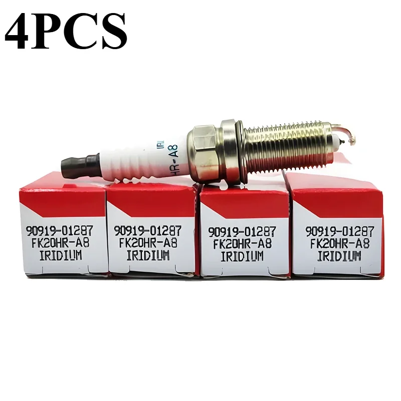 

4pcs 90919-01287 FK20HR-A8 Iridiym Spark Plug 90919 01287 9091901287 FK20HRA8