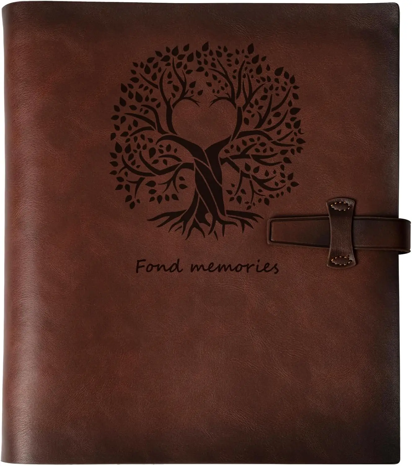 

Photo Album 4x6 200 Photos, Genuine Leather Albums Page Refillable with 30 Pieces Writing Paper, Best Gift for Travel We