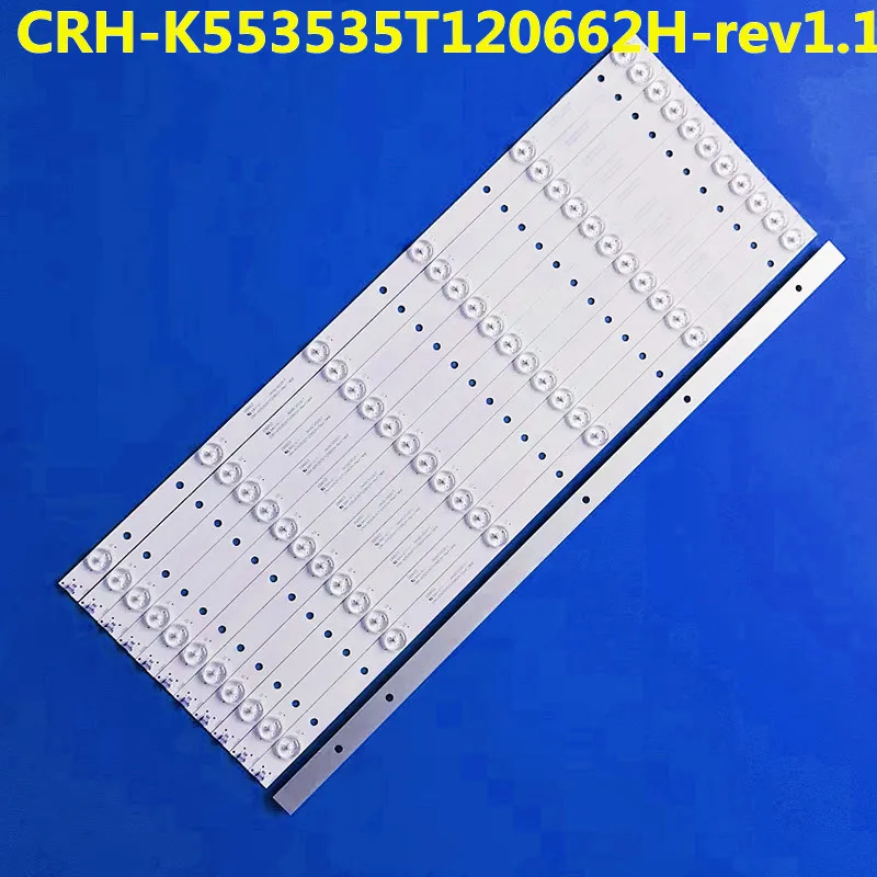 525MM 12PCS LED Strip CRH-K553535T120662H-REV1.1 CN55GK7510/P39  8149010655018 55E6 55G5U 55E6T 12-55GST-12X6-0217A