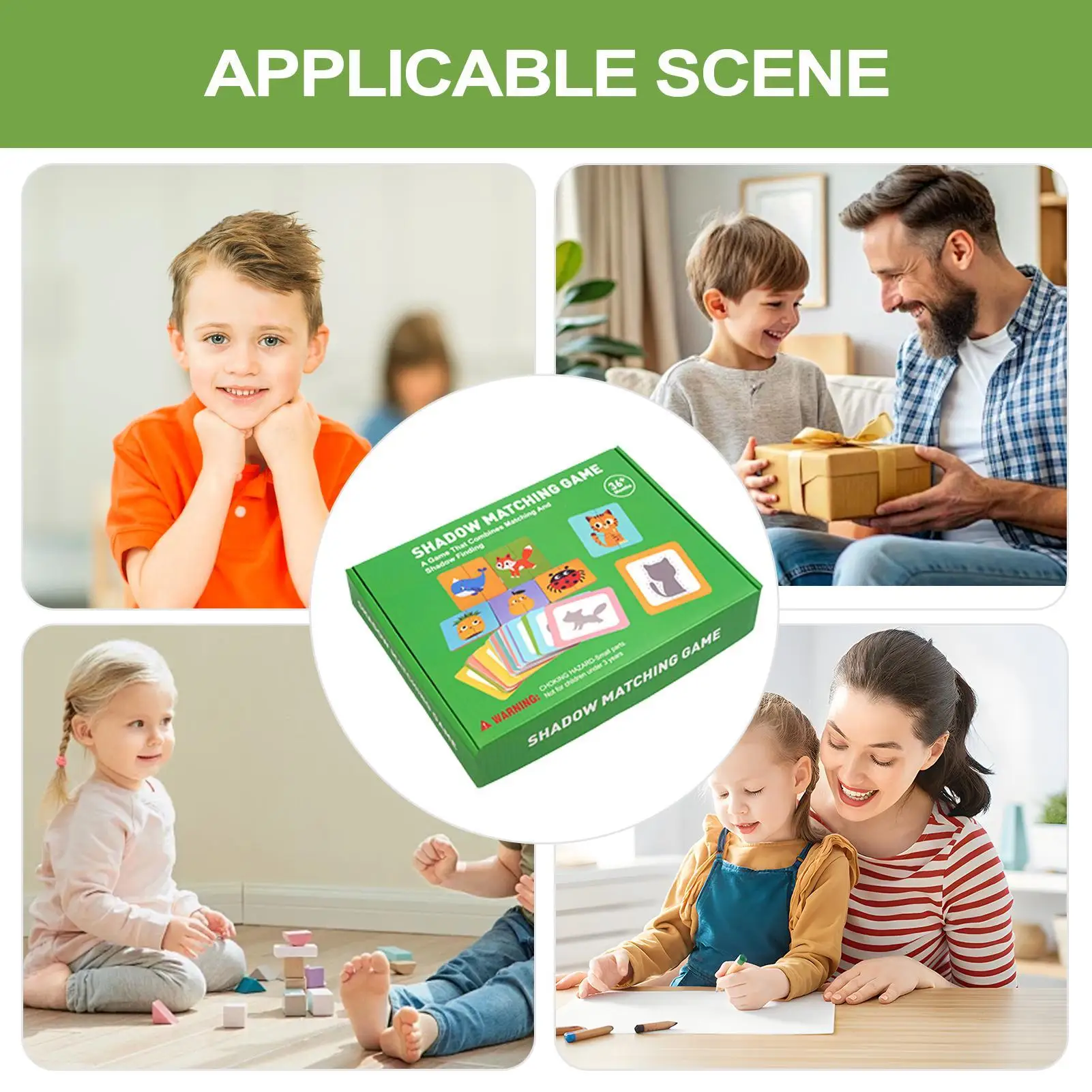Matching Cards Puzzle Sets Educational Activities Sorting Toy for Classroom Kindergarten Daycare Travel Preschool Kids Ages 3+