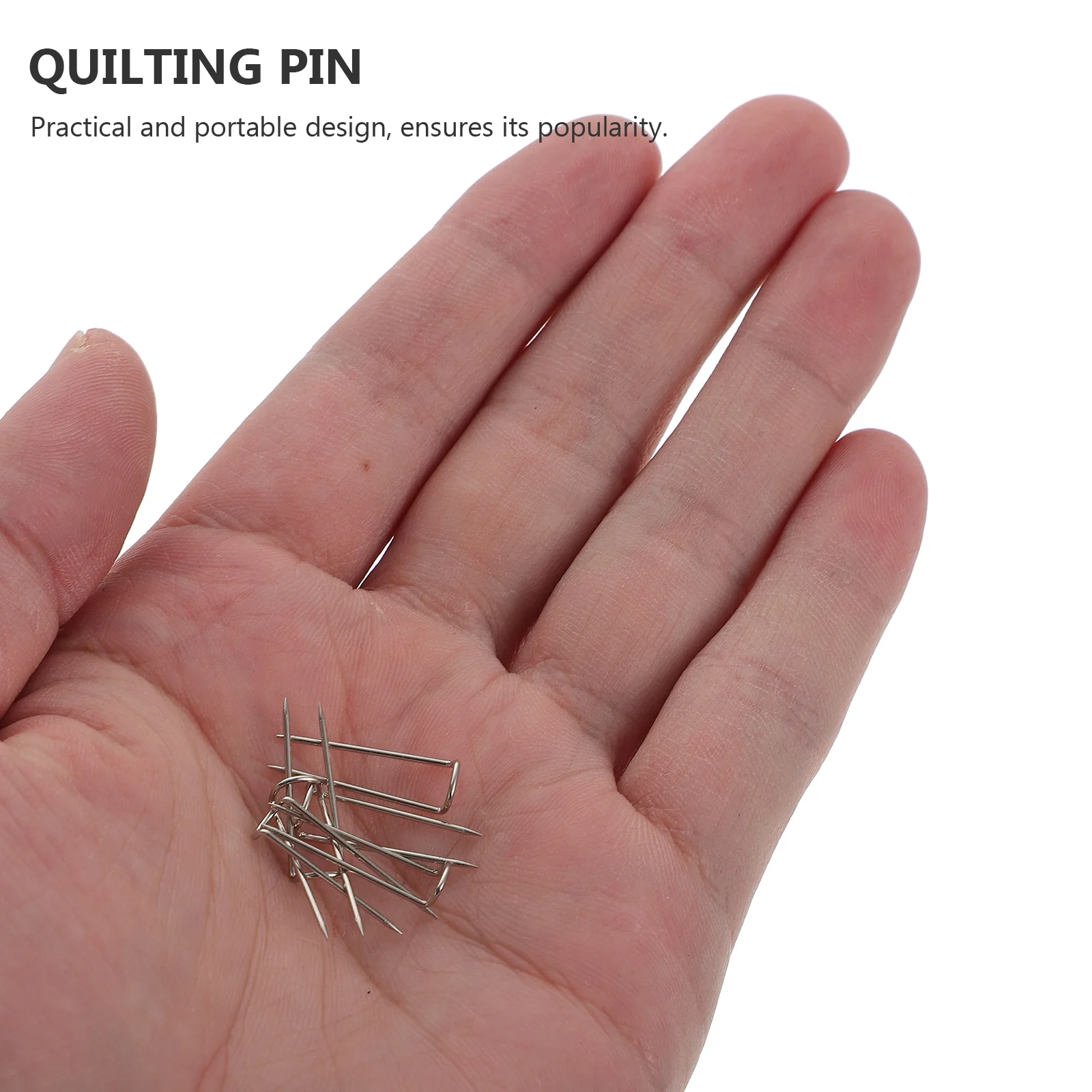 

50pcs U-shaped Patchwork Pins Sewing Quilting Needles Cloth Positioning Accessories Crafts Supplies Stainless Steel Durable