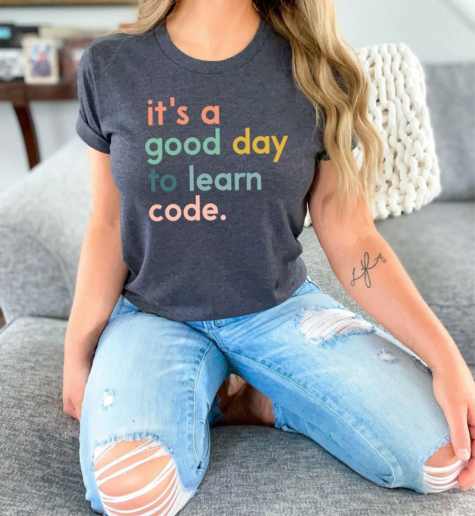 Coding T Shirt Technology Teacher It'S A Good Day Computer Science Programmer Back To School