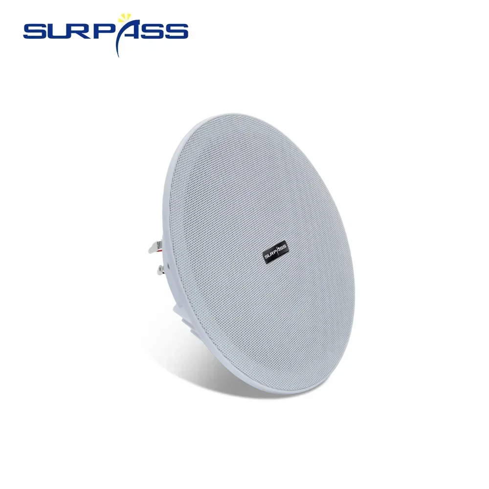 8inch 20W audience PA SystemPassive Ceiling Speaker Frameless Full Range Home Audio Sound System for Terrace Kitchen Residential