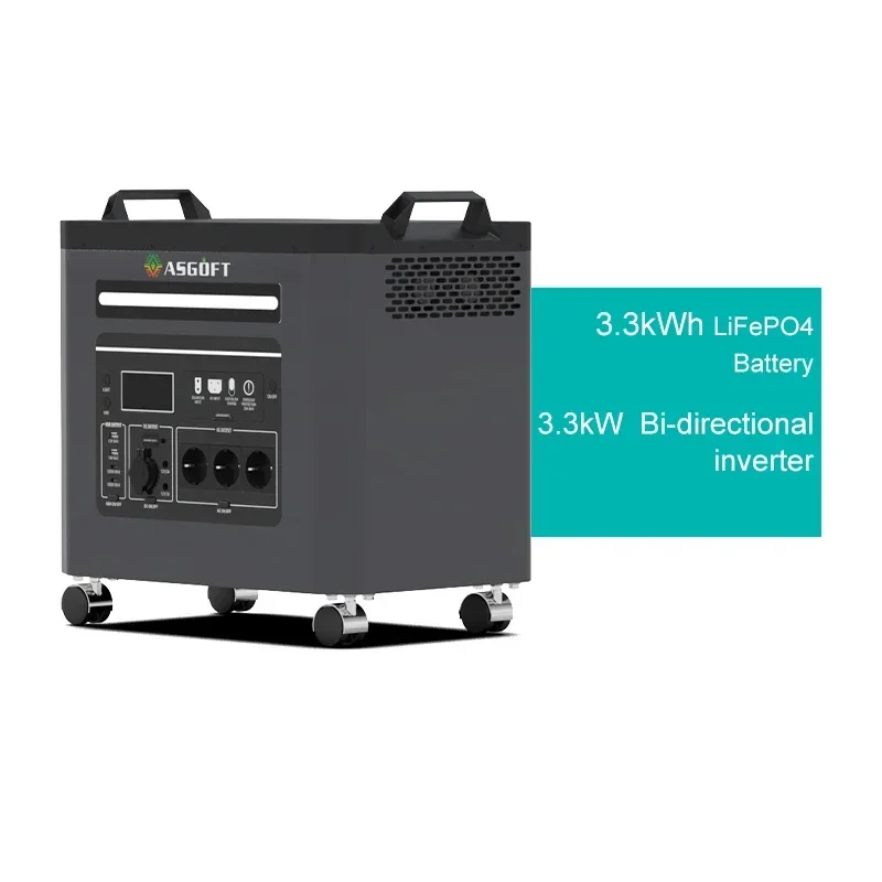 Penjualan Terlaris Semua Dalam Satu Sistem Generator Tenaga Surya Grid 3KW 6KW Pembangkit Listrik Rumah All-In-One 6KWH Pasokan Bank Daya Portabel