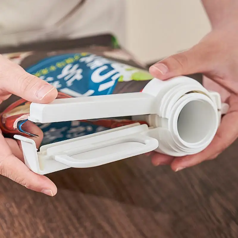 Food Bag Clips With Pour Spouts Bag Sealing Clips Compact Portable Snack Bag Sealing Clips For Freshness Reusable With Spouts
