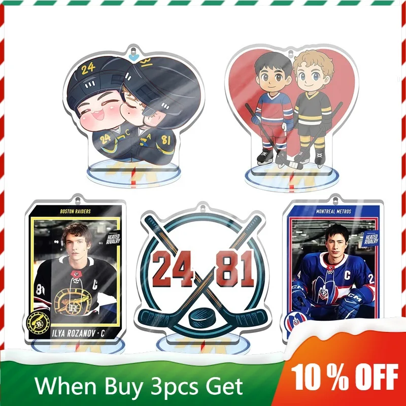 

Heated Rivalry Q TV Peripherals Shane Hollander Figure Cute Acrylic Stand Collectinle Rare Ilya Rozanov Standing Plate Toy Girls