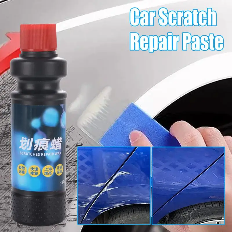 Scratch Repair And Renew 120ml Car Scratch Remover For Paint Scratches Car Scratch Polishing Wax With Sponge Removes Defects