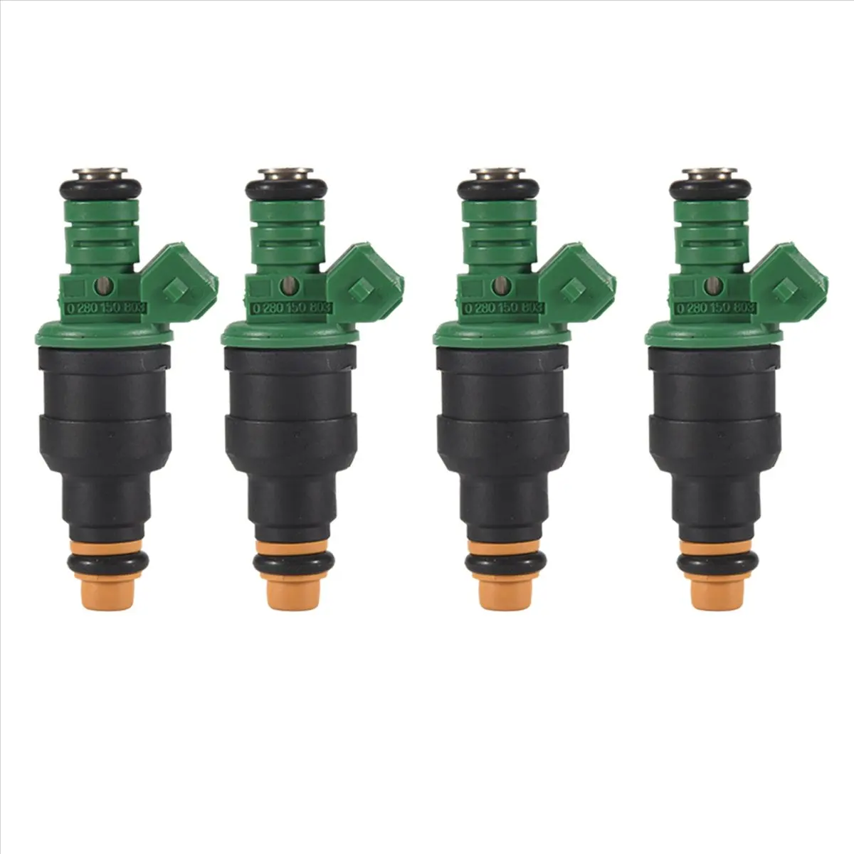 Fits for 4 PCS Injector Nozzle 0280150803 for ESCORT COSWORTH 2.0T 2.5T GREEN 84-95 95160611000