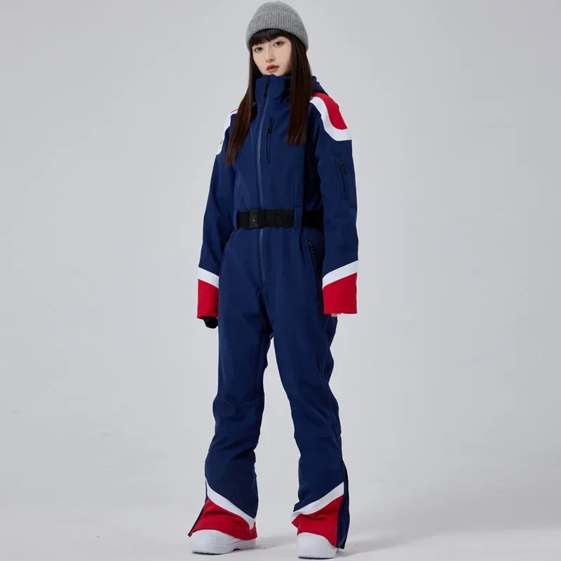 Pakaian Ski wanita 2025, Jumpsuit Snowboarding, Overall, tahan air, tahan angin, pakaian isolasi Ski, Set