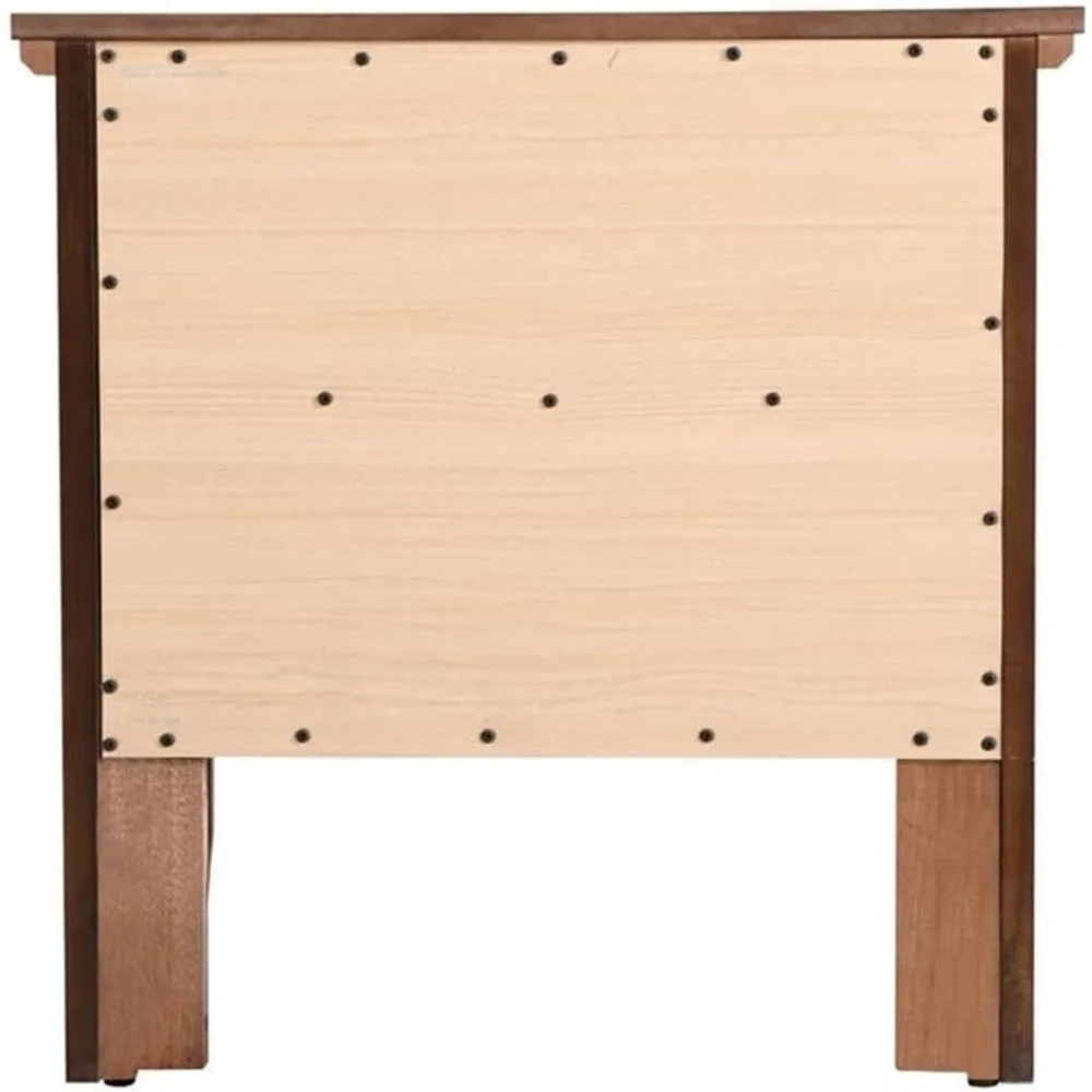 espresso finish 2-drawer nightstand