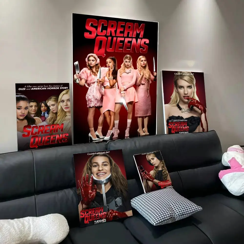 Horror Sequel S-Scream Q-Queens Poster Wall Art Poster Print Decorative Artwork for Bedroom Living Room Office Home Decoration