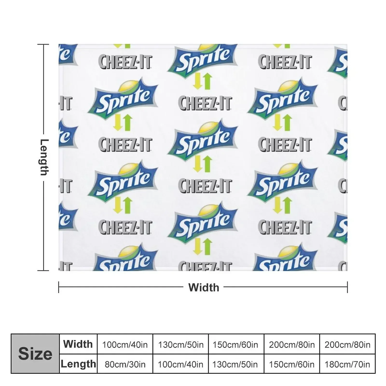 Sprite and Cheez-it Throw Blanket christmas decoration Sofa Blankets