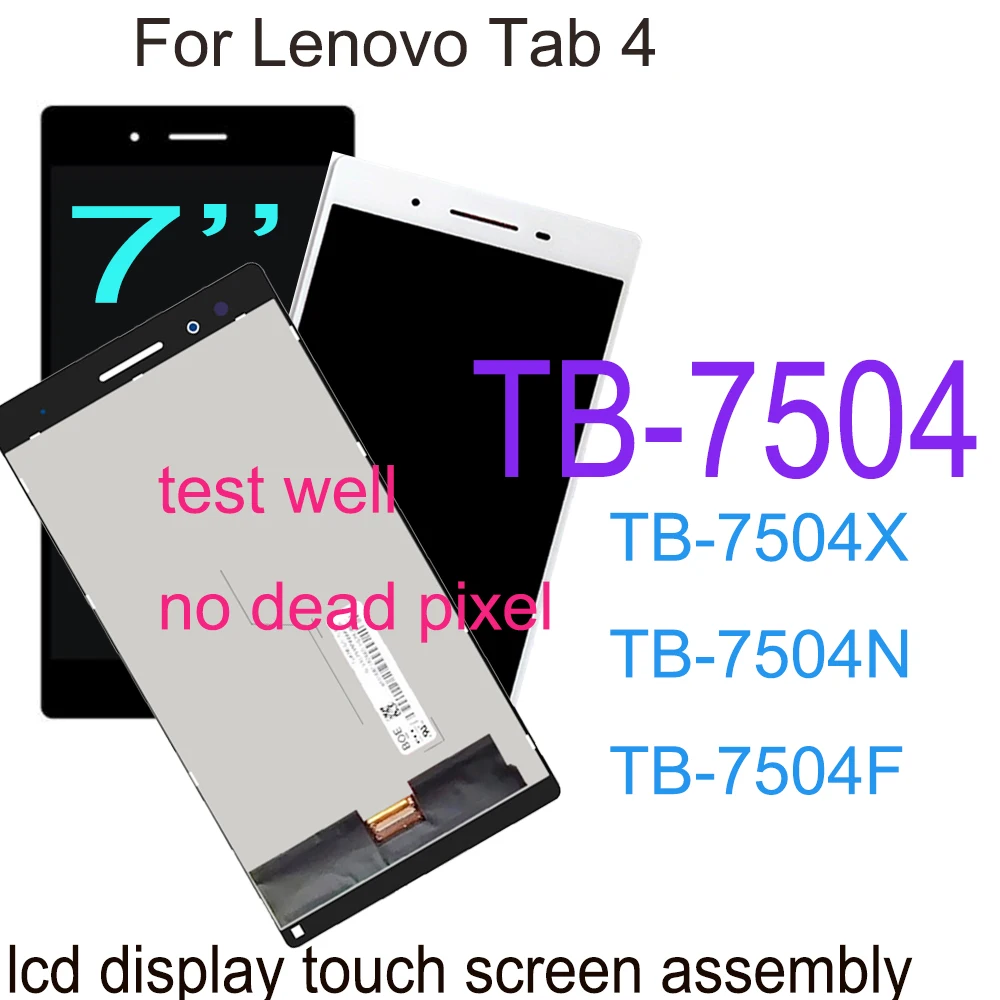 A UNTUK lenovo tab 7 wifi tb-7504 7504 tb-7504f tb-7504n tb-7504x tampilan lcd layar sentuh rakitan untuk tb7504 tab 7504 layar lcd