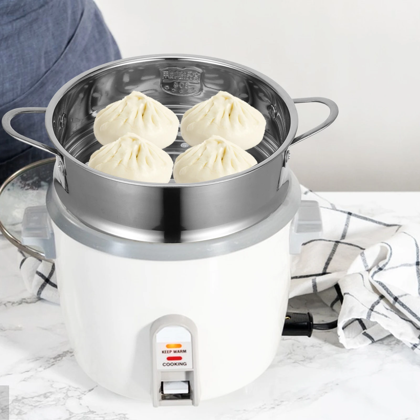 

Stainless Steel Steamer Basket Heavy Duty Food Steaming Rack Multi-Function Kitchen Tool For Home Restaurant Use Vegetable