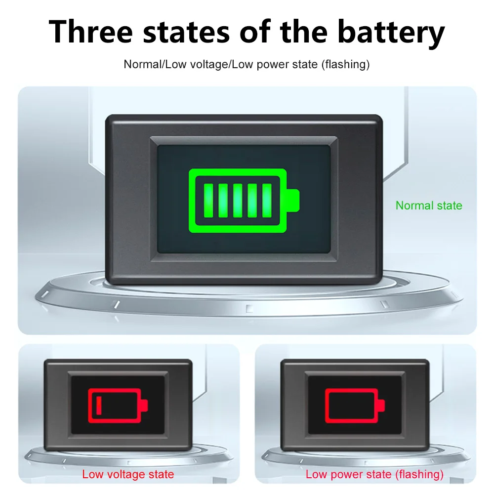 DM-029 Battery Level Meter DC Battery Electricity Meter Full Power Loss Cutoff Voltage Residual Energy Detector 12V 24V 48V