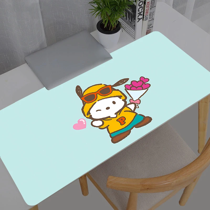 

Mouse Pad XL Sanrio Pochacco Lockedge Large Gaming Accessories Computer Gamer Keyboard Mouse Mat Desk Mousepad For Csgo