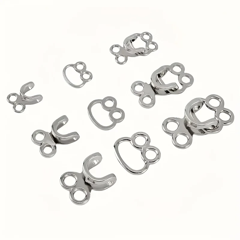 

5 пар (10 шт.) невидимых застежек из металлического сплава-крючков и застежек для самостоятельного шитья, одежды и аксессуаров для сумок