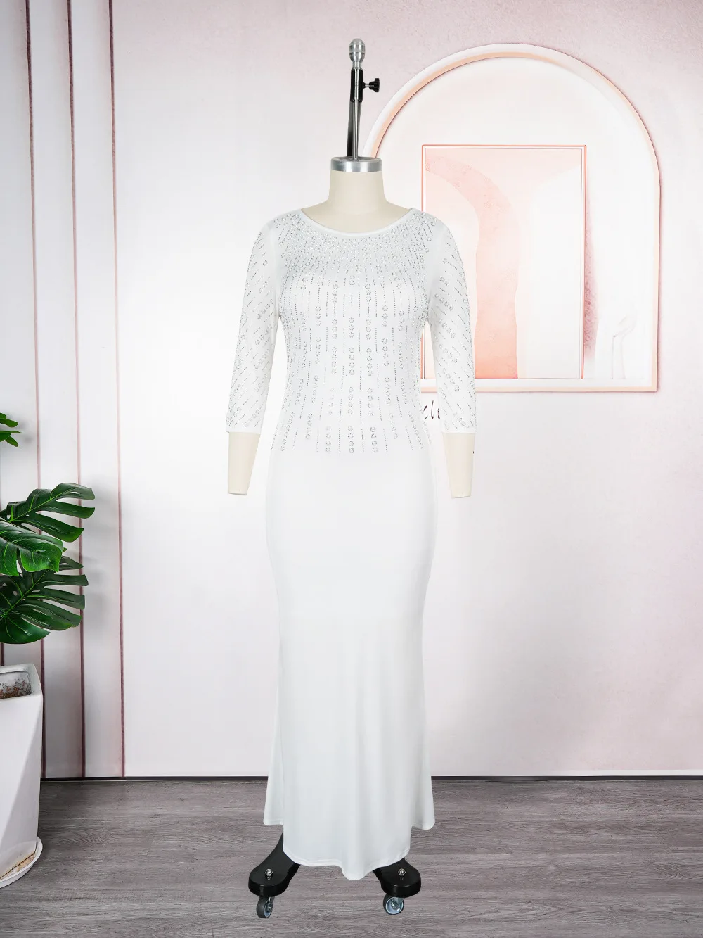 

Luxury Diamond Dresses For Women Elegant Wedding Party Evening Gown African Dashiki Outfits 2025 Birthday Dress Ladies Clothing