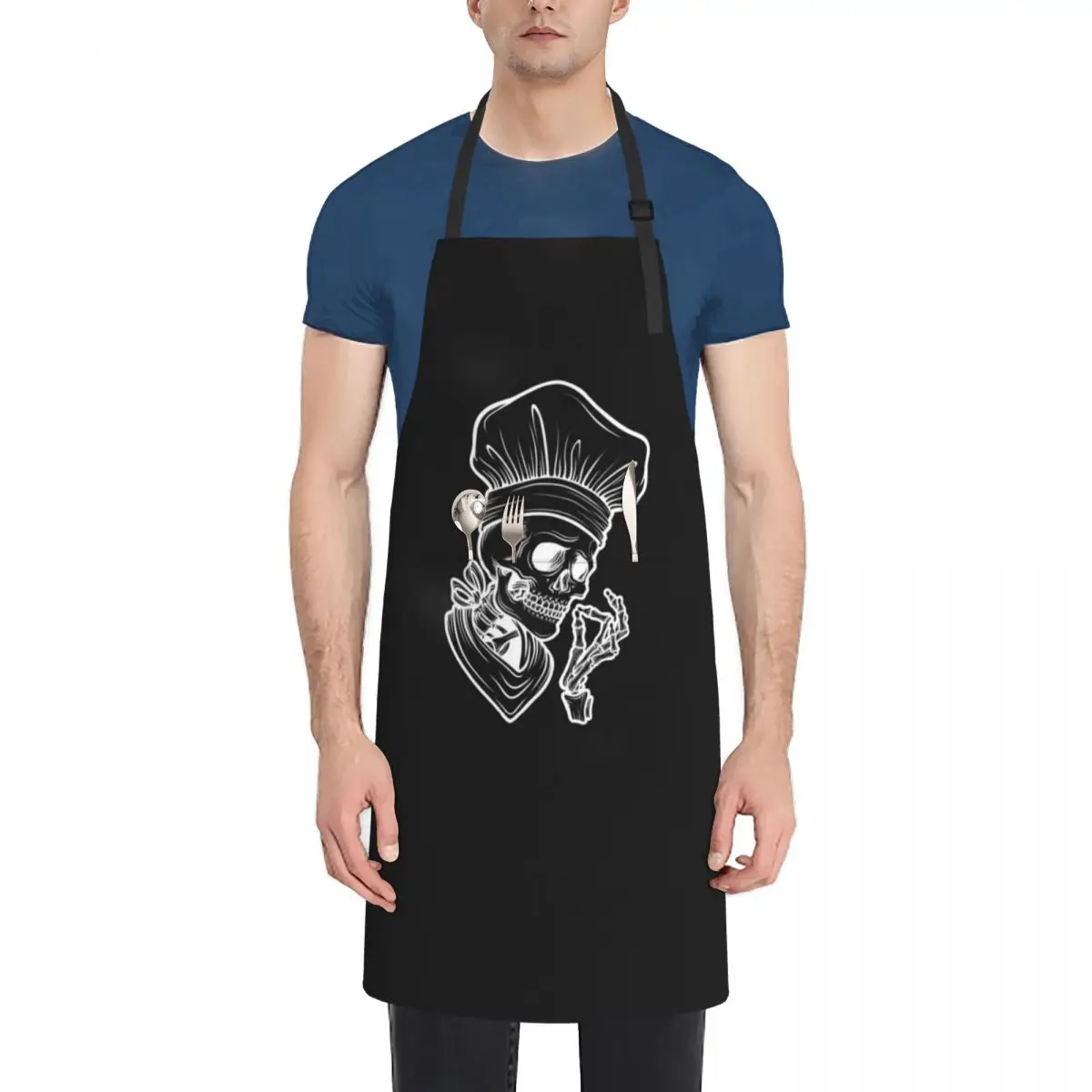 

Bone-Appetit (white) Apron Kitchen barber uniform Apron