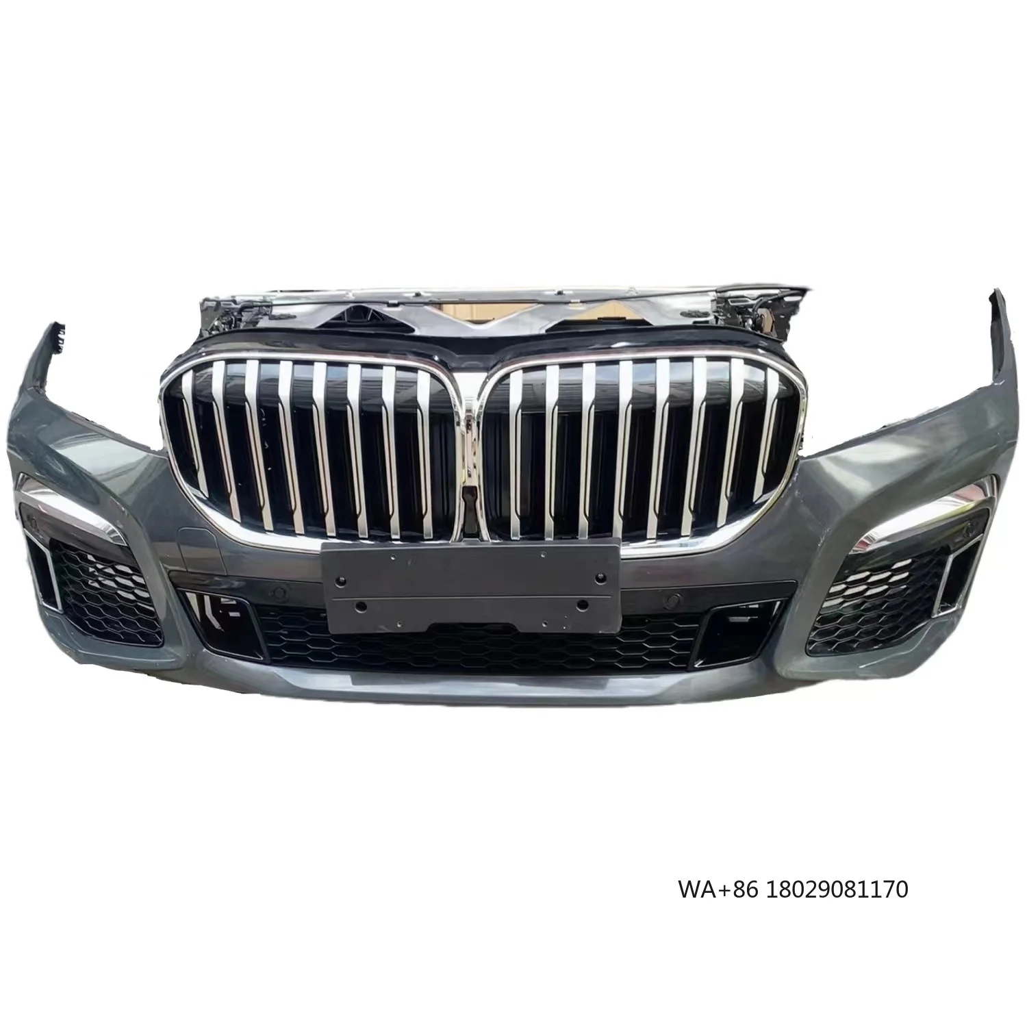 

Комплект переднего бампера M Sport для BMW 7 серии G12 с радиатором и фарами. Б/у бамперы для автомобилей.