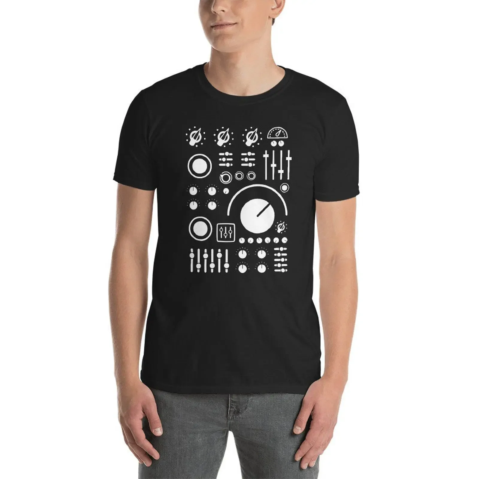 Synth Controls Electronic Music Synthesizer T Shirt  vintage Washed Unisex Comfortable Stylish Breathable designer clothes