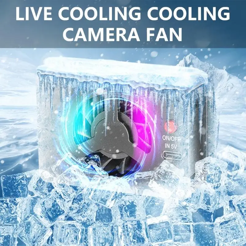 Camera Cooling Fan for A7M4,A7cIl,ZV 11,ZVE 10,ZV A6700 Camera Coolers