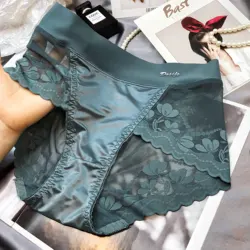 Culotte en dentelle taille haute pour femmes, lingerie grande taille, sous-vêtements sexy pour femmes, lingerie sexy effrontée, intimes pour femmes, 3 pièces