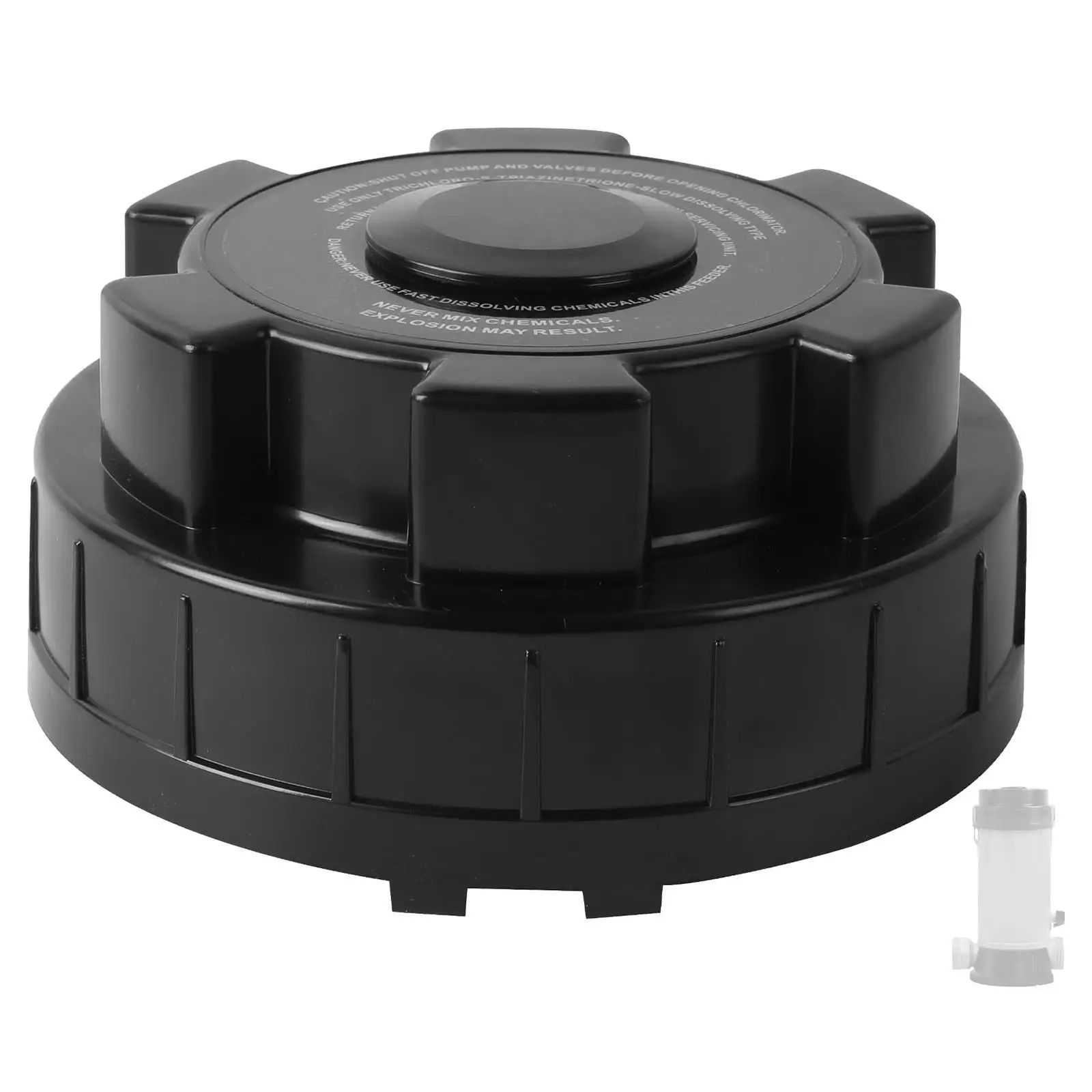 Heavy Duty Chlorinator Cover Pool Replacement Lid with Gasket Seal Easy Install for CL200 CL220 CLX200CA Systems