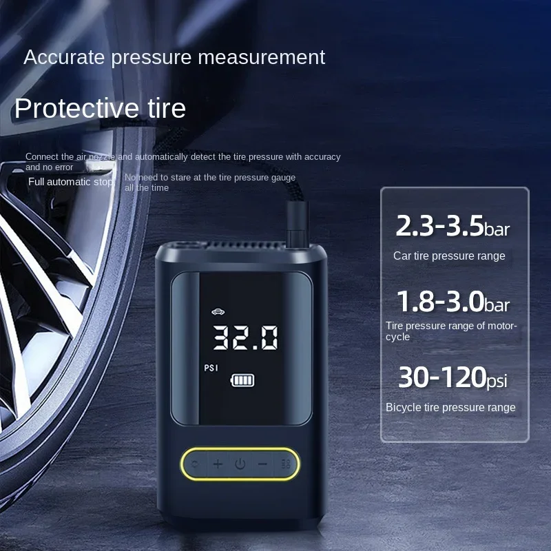 new-small-and-lightweight-car-rechargeable-air-pump-tire-inflator-portable-compressor-digital-cordless-car-tire-inflator-bicycle