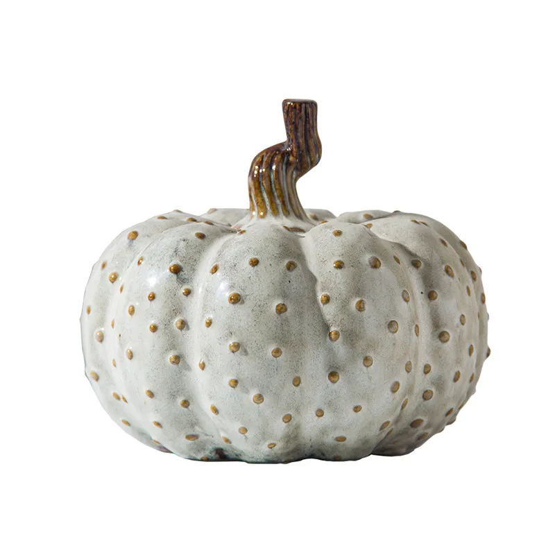 

Home Decoration Ceramic Pumpkin Creative Homestay Hotel Decoration Features Simulated Plant Decoration Handmade Glazing