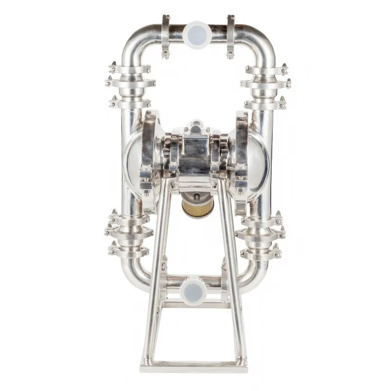 Sanitary Industrial Mechanical Food Grade Stainless Steel Air Operated Double Diaphragm Pump Membrane Stainless Steel