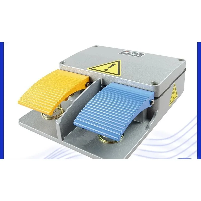 For MD Foot Switch MD6-L02 (MDYDT1-16) Double Control Two-Color Aluminum Sh-ell Waterproof Machine Tool Foot Switch
