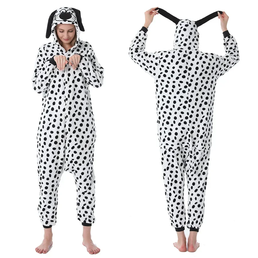 New Cartoon One-piece Pajamas Men's and Women's Flannel Animal One-piece Pajamas Cosplay Clothing Clothing Home Clothing