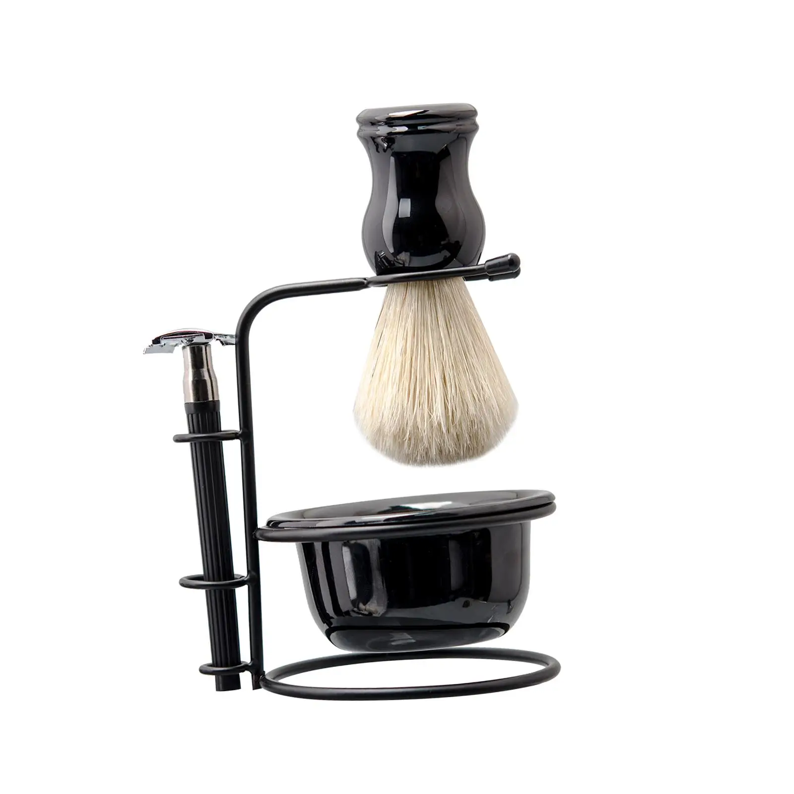 Deluxe Shaving Kit for Men, Shaving Bowl Razor, Sturdy Premium Shaving Brush Set, Perfect for Every Day Use Shaving Stand