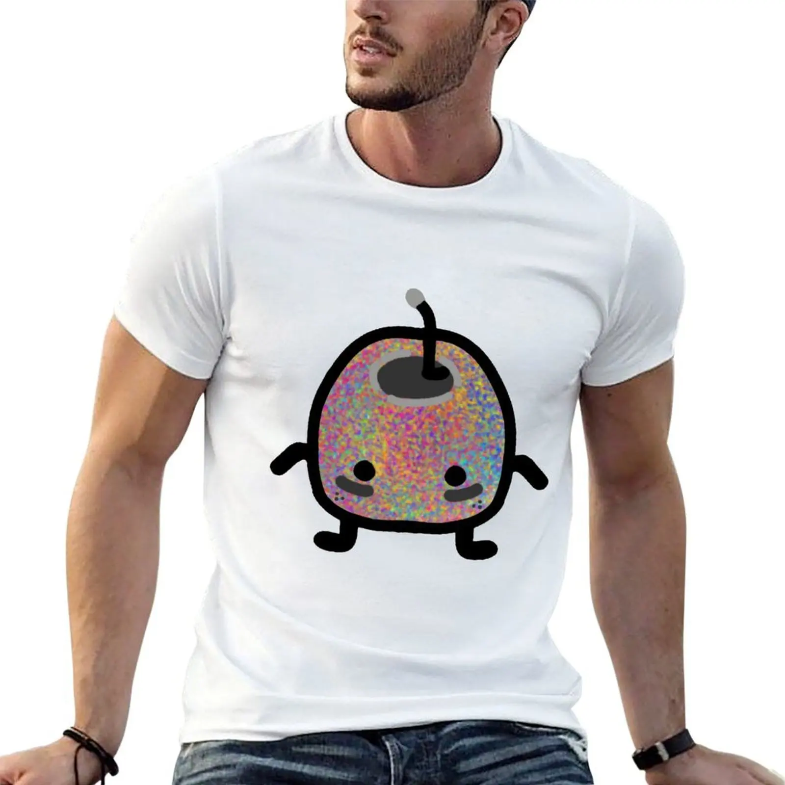 Rainbow Junimo Stardew Valley T-Shirt essential t shirt anime tshirt men t shirts high quality