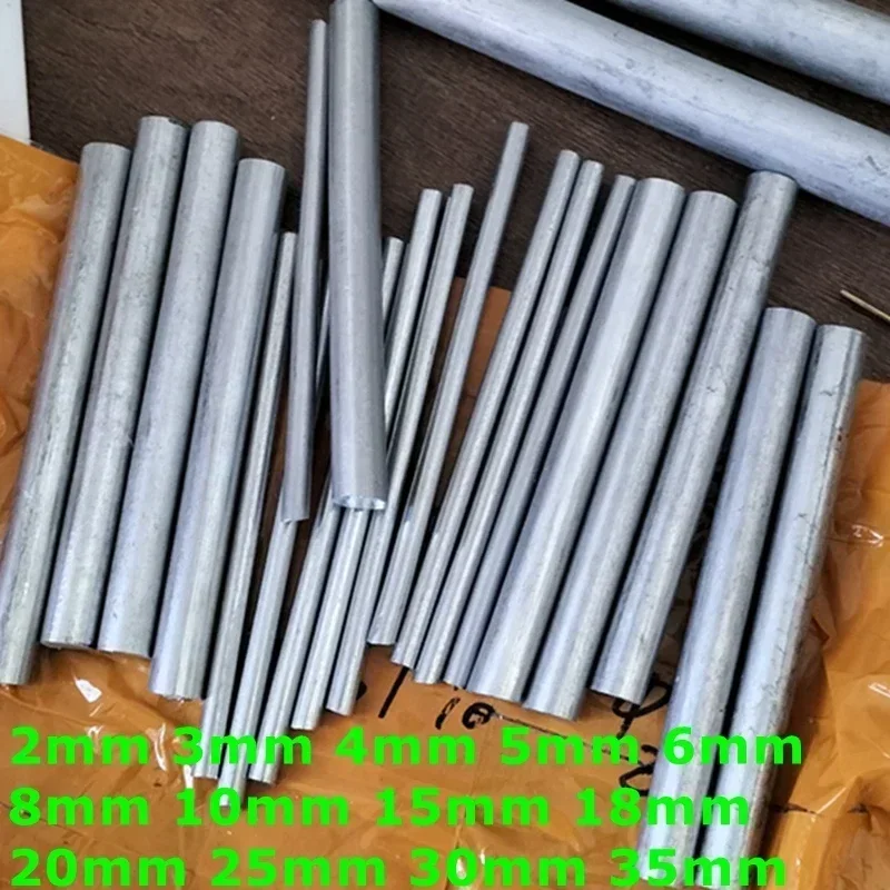 1pcs diameter 2mm to 100mm Zinc Rod High Purity Zn Ingot Round Bar Anode Electroplating customize cut lab diy metal material