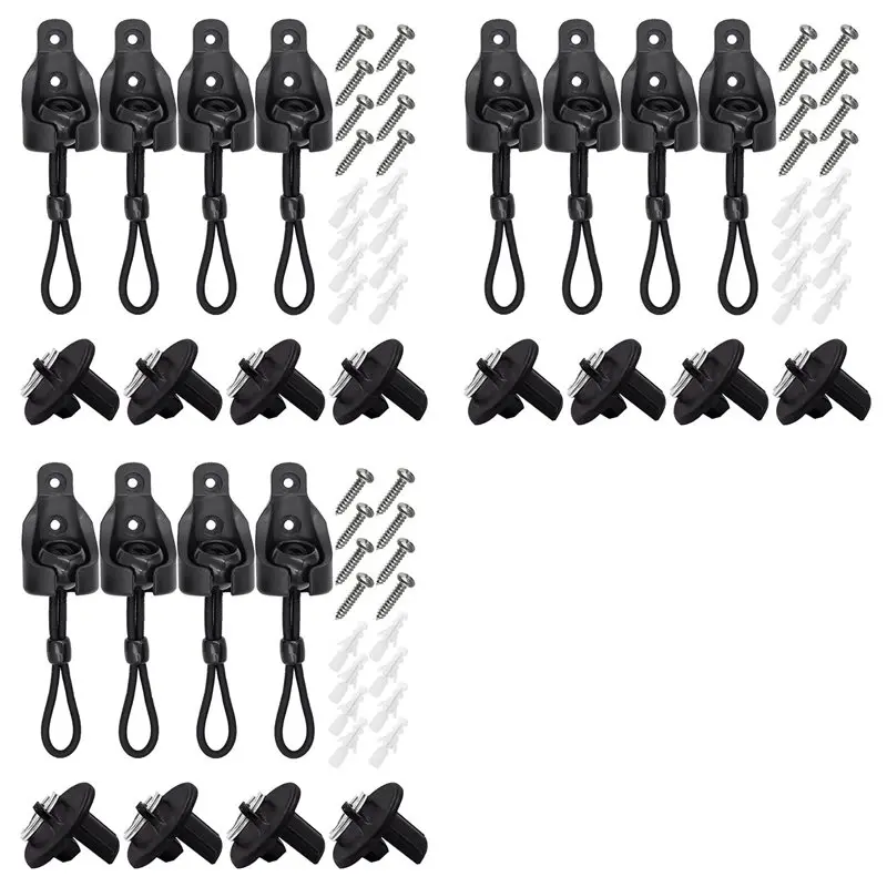 

Комплект сменных деталей L60A для рулонных штор: эластичные ремни и заглушки для крепления уличных рулонных штор-навесов, 12 шт.