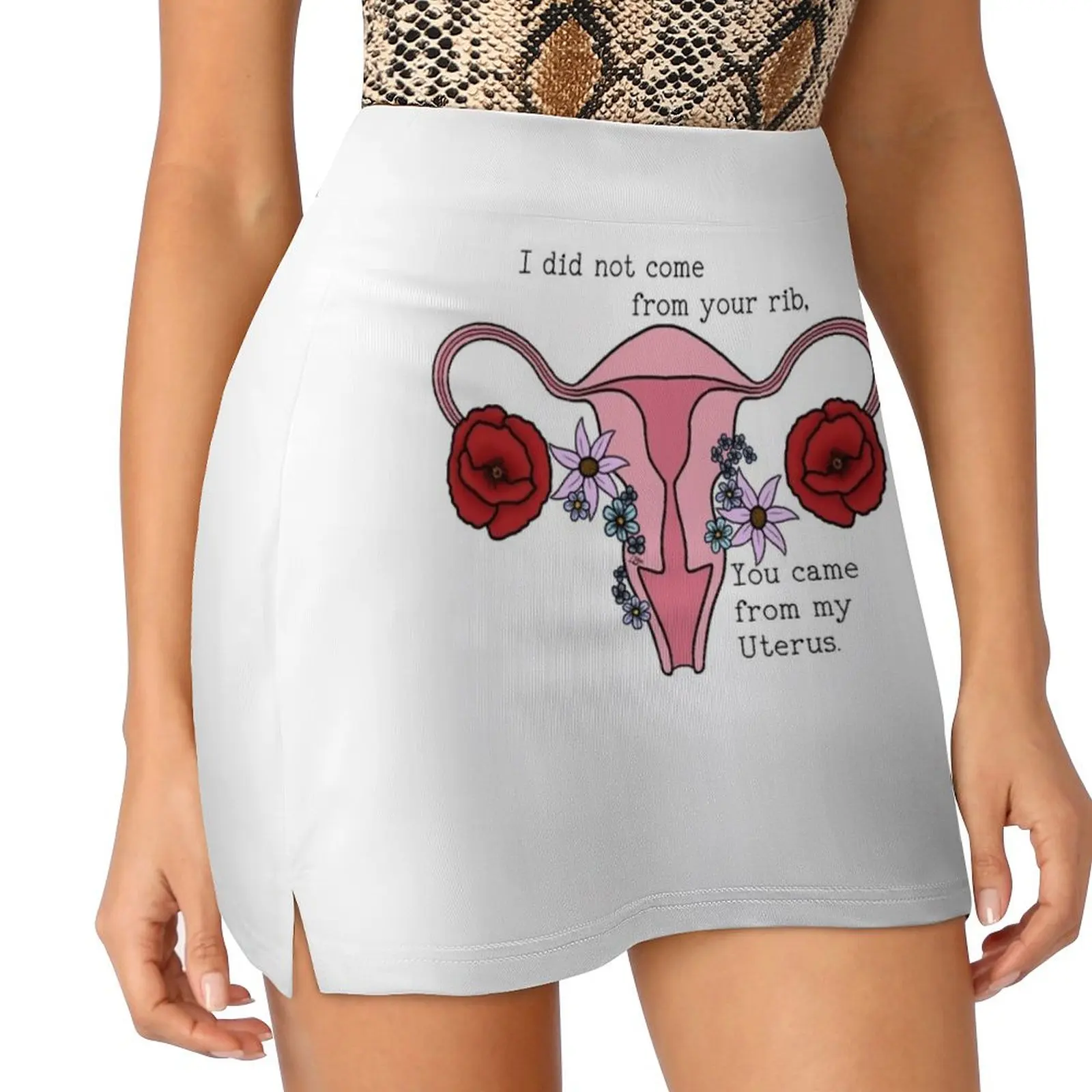 

Feminist flower uterus Mini Skirt skirt women Dresses