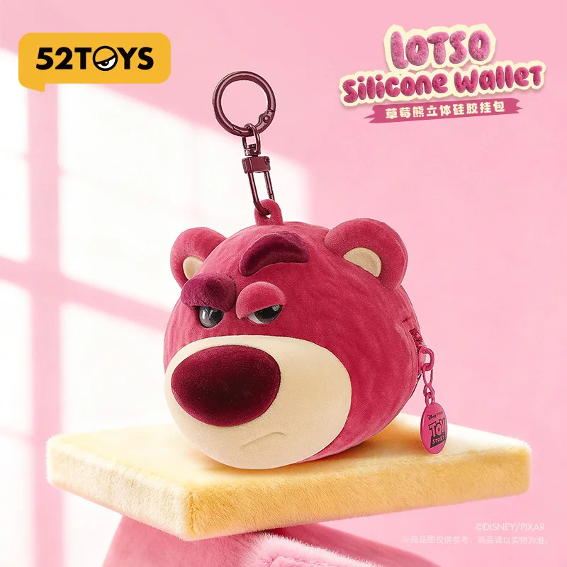 

New Genuine 52TOYS Disney Lotso 3D Silicone Bag Charm Cute Earphone Holder Keychain Trendy Collectible Toy Pendant Perfect Gifts