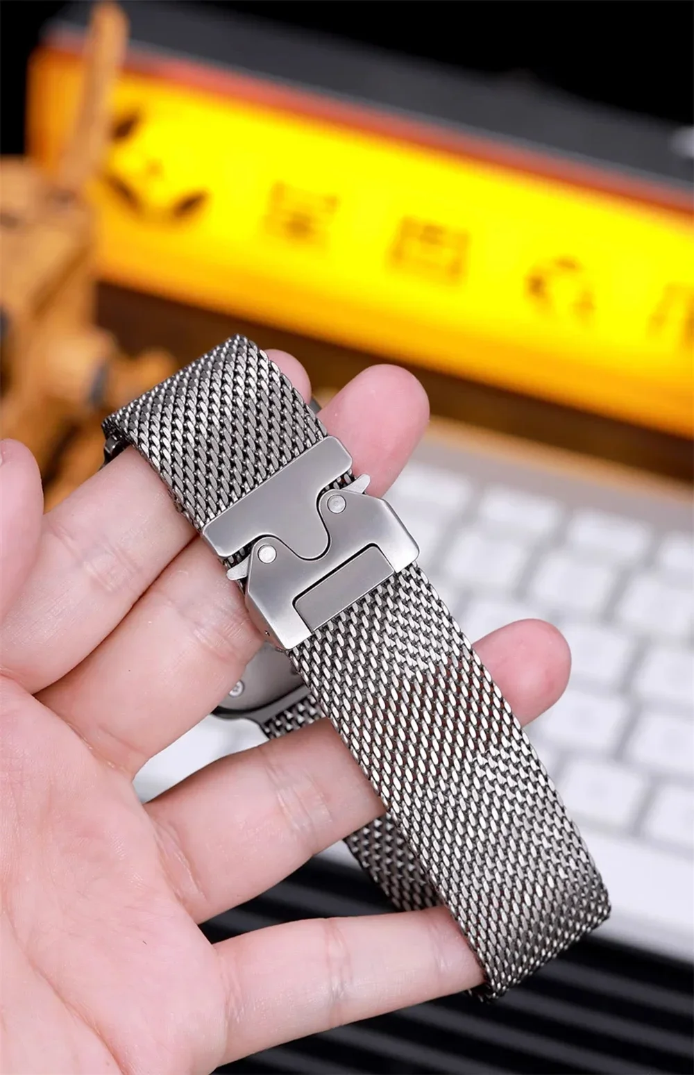 Edelstahl-Milanese-Armband für Apple Watch Ultra 2 3 49mm 46mm 42mm 41mm 45mm 44mm Series 11 10 9 8 7 6 5 4 SE3 Armbänder Zubehör – Detail 16