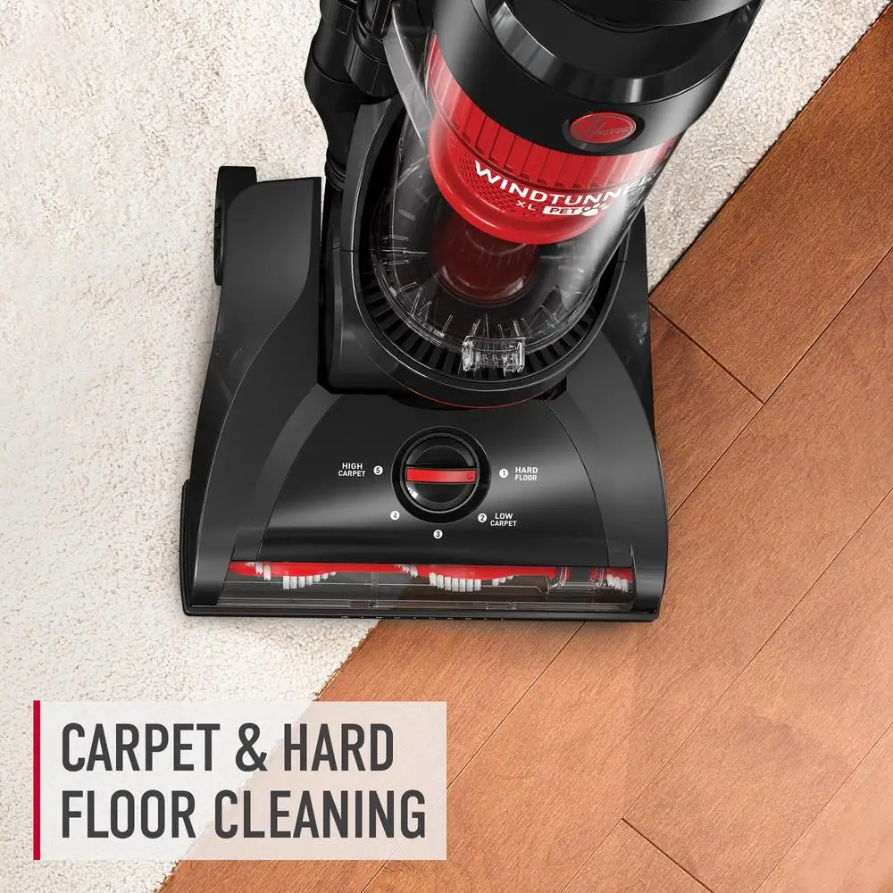 نفق الرياح XL الحيوانات الأليفة مكنسة كهربائية بدون اكياس تستقيم متعدد الإعصار الترشيح 1.5L كوب الترابية 5-موقف تعديل الارتفاع 25ft الحبل