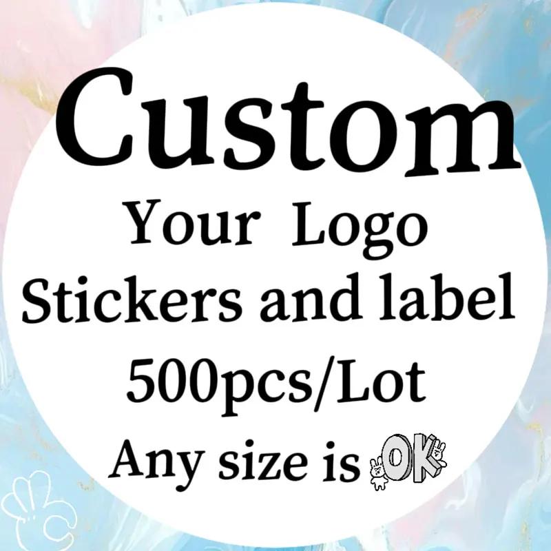 

500 шт. персонализированные наклейки на заказ - водонепроницаемые съемные наклейки для свадьбы, дня рождения, поделок своими руками - экологически чистый винил